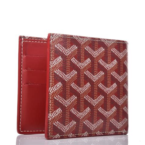 goyard red wallet